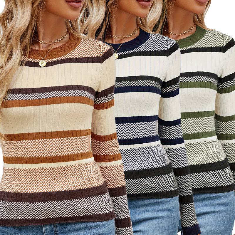 Celeste™ | Striped Colorblock Pullover - Éala Ardmore