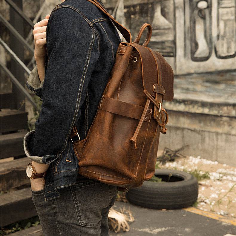 Arden™ | Vintage Leather Travel Backpack - Éala Ardmore