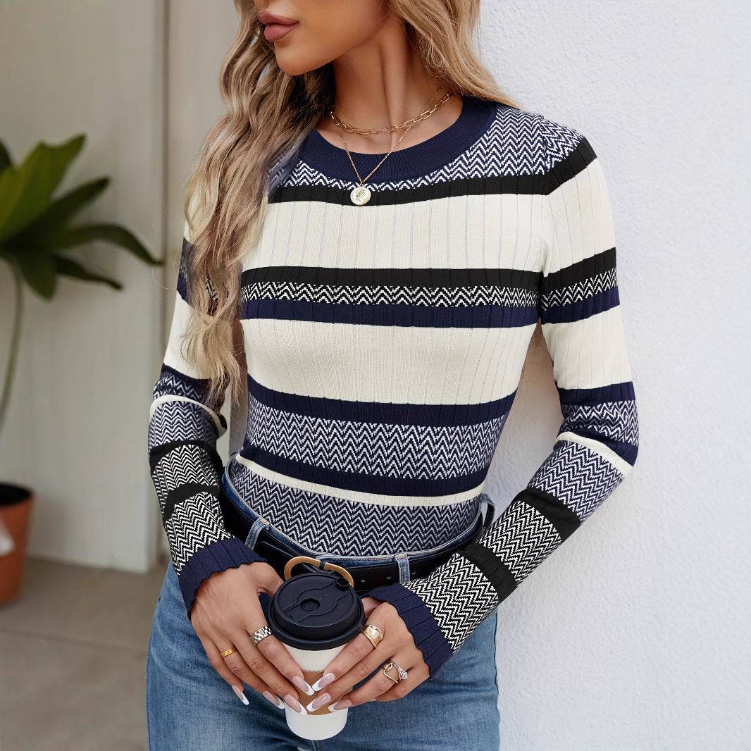 Celeste™ | Striped Colorblock Pullover - Éala Ardmore