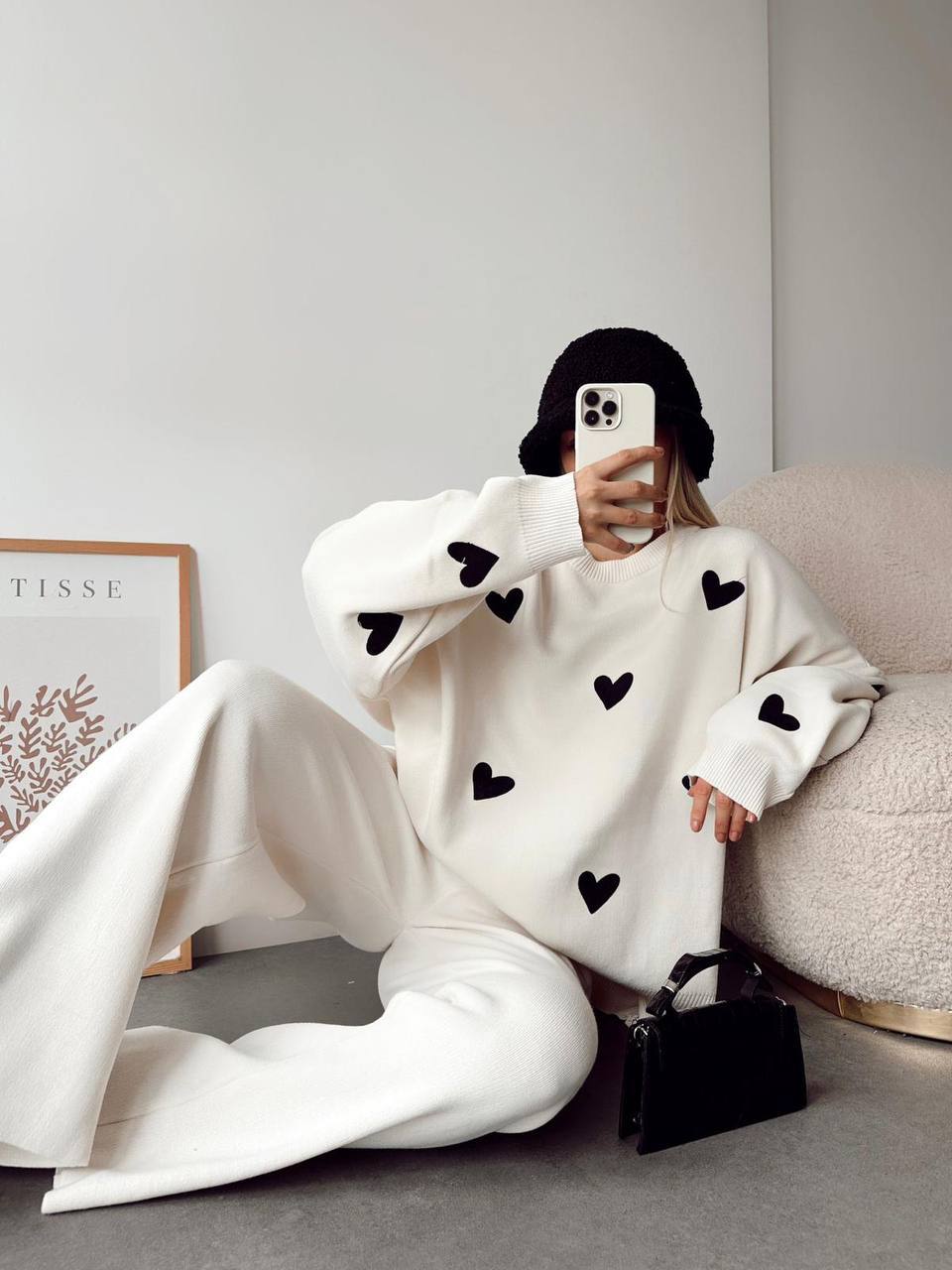 Nina™ | Heart Knit Two-Piece Set - Éala Ardmore