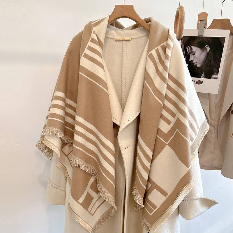 Elise™ | Striped Faux Cashmere Scarf - Éala Ardmore