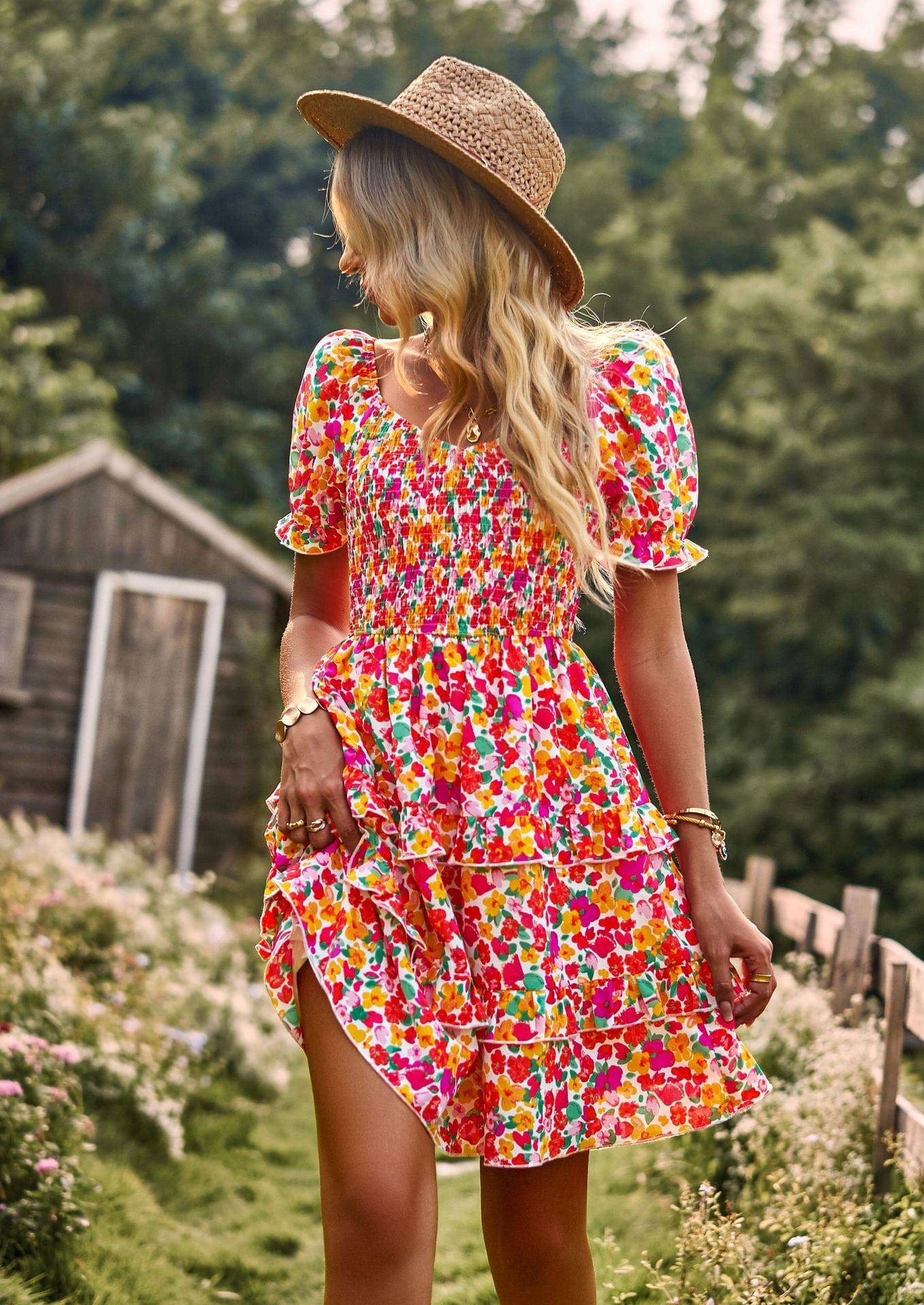 Rosalie™ | Floral Off-Shoulder Dress - Éala Ardmore