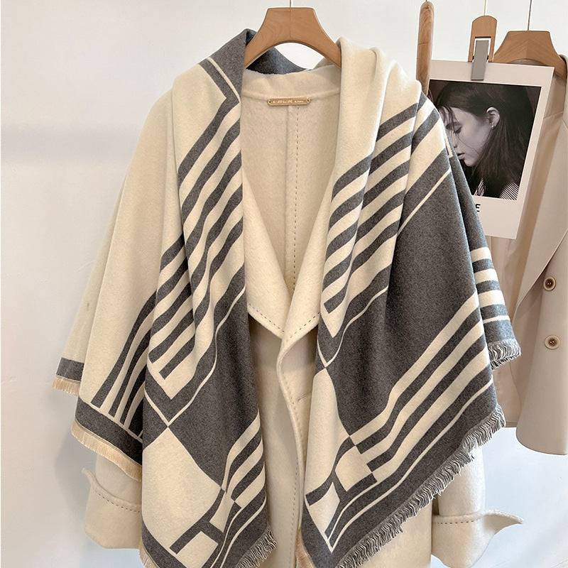 Elise™ | Striped Faux Cashmere Scarf - Éala Ardmore