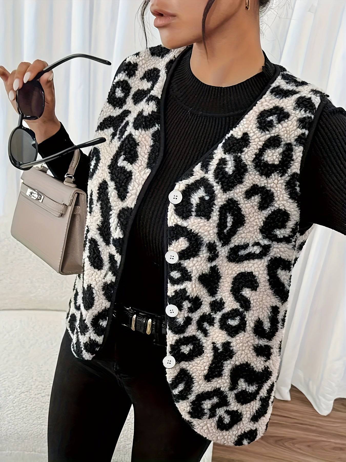 Anastasia™ | Leopard Print Vest - Éala Ardmore