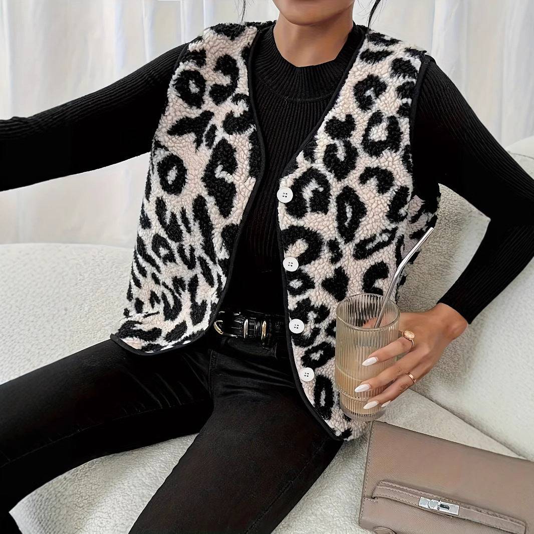 Anastasia™ | Leopard Print Vest - Éala Ardmore