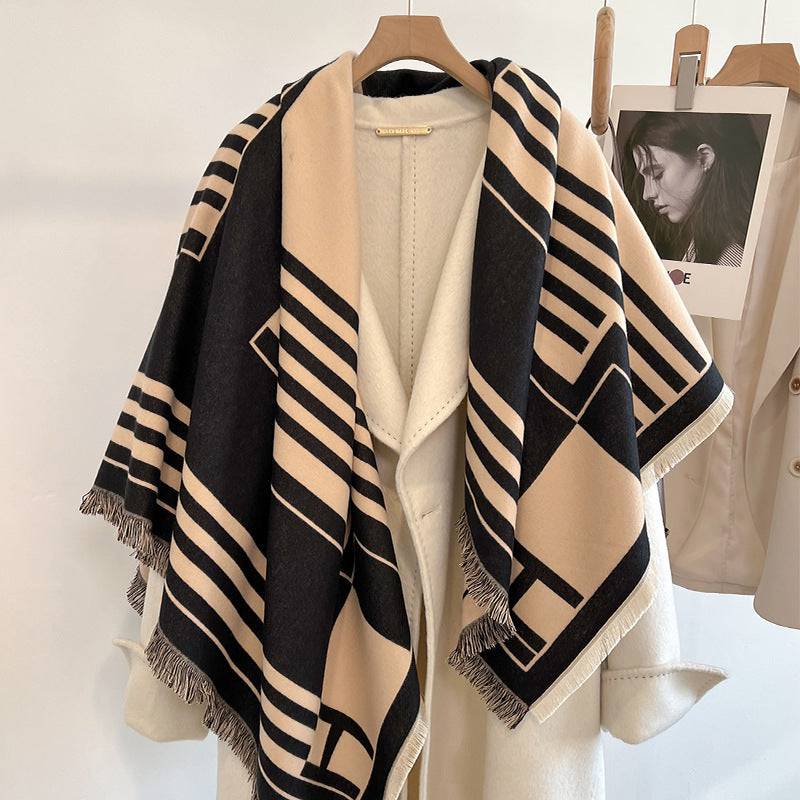 Elise™ | Striped Faux Cashmere Scarf - Éala Ardmore