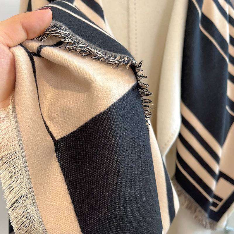 Elise™ | Striped Faux Cashmere Scarf - Éala Ardmore